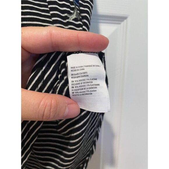 American Eagle Womens Soft & Sexy Floral Striped Tank Size S Flowy Dark Fairy‎ - Picture 8 of 12